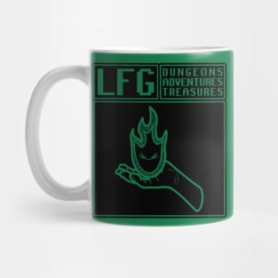 LFG Looking For Group Warlock Imp Impling Familiar Dungeon Tabletop RPG TTRPG Mug